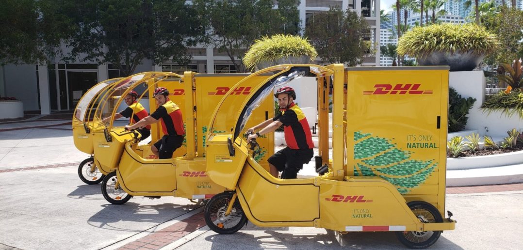 dhl delivery bike