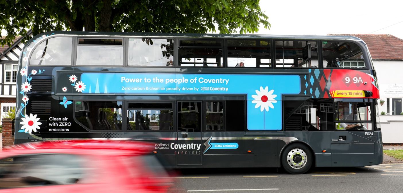 Coventry expands fleet in bid to UK's first allelectric bus